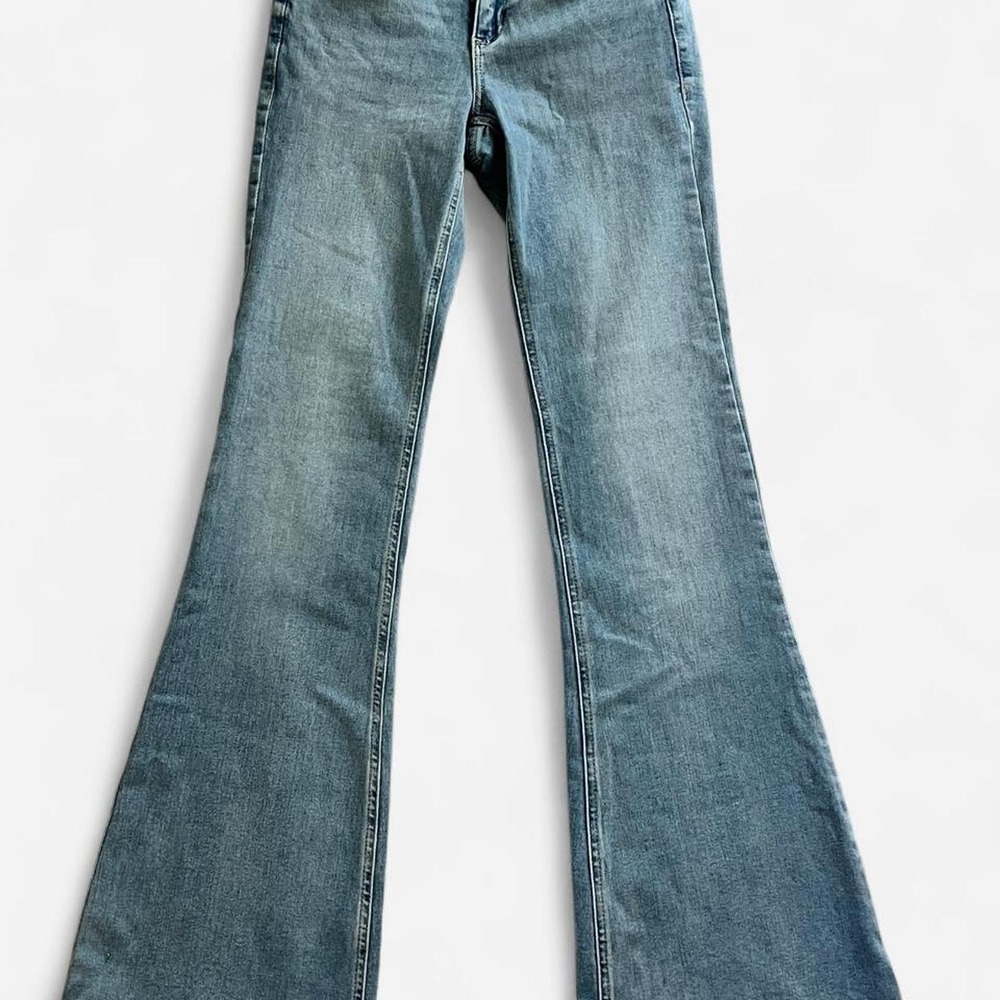 Garage low rise flare jeans blue denim size 03